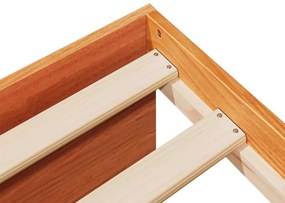 Sofá-cama sem colchão 90x200 cm pinho maciço castanho-mel