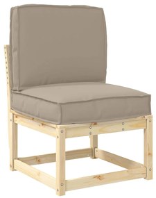 vidaXL Conjunto de Almofadas para Palete 2 pcs Cinzento-acastanhado