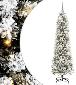 Árvore de Natal Slim Branco 180 cm PVC