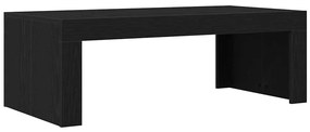 Mesa de Centro vidaXL Preto Carvalho 102x50x35 cm Madeira Engenheirada
