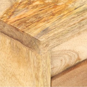 Mesa de cabeceira 40x30x45 cm madeira de mangueira maciça