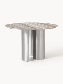Mesa de jantar redonda com tampo de mármore Noam, Ø 120 cm