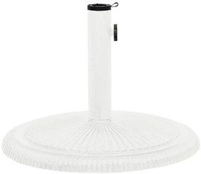 Base para guarda-sol ferro fundido 45x45x30 cm branco
