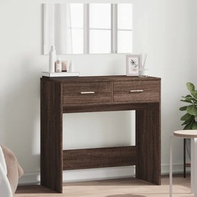 vidaXL Toucador com espelho 80x39x80 cm cor carvalho castanho