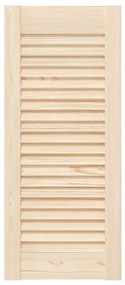 Portas de armário 2 pcs com design de persiana pinho maciço