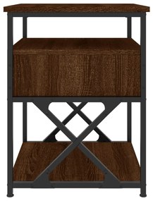 Mesa cabeceira 40x42x55 cm derivados madeira carvalho castanho