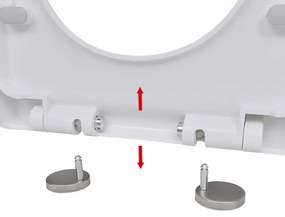 Tampo sanita fecho suave design remoção rápida quadrado branco
