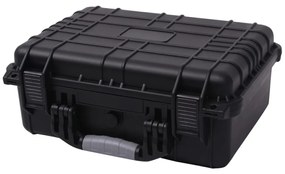 142167 vidaXL Caixa de equipamento protetora 40,6x33x17,4 cm preto