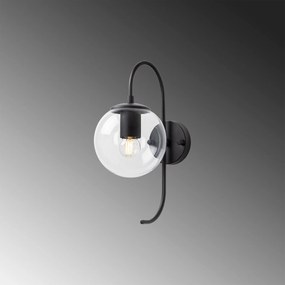 Candeeiro de Parede Jewel – Preto – 15 x 27 cm