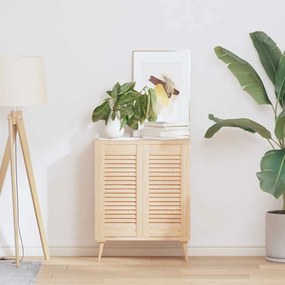 vidaXL Portas de armário 2 pcs com design de persiana pinho maciço