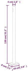 Toldo lateral retrátil 220x600 cm vermelho