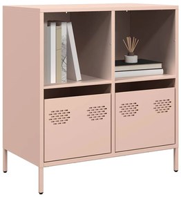 Aparador 68x39x73,5 cm aço laminado a frio rosa