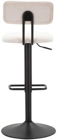 CONJUNTO DE 2 BANCOS DE BAR COM ELEVAÇÃO 41X47,5X85-106,5 (ASSENTO CM 61-83 CM) BRANCO
