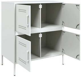 Aparador 68x39x79 cm aço branco