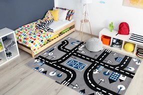 Tapete PETIT CITY CIDADE RUA cinzento