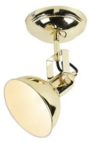 Projetores redondos industriais dourados 1-luz - Tommy