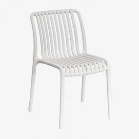 Pack de 4 Cadeiras de Jardim Empilháveis Wendell Gardénia Branco - Sklum