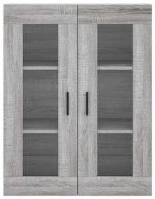 Armário alto 69,5x34x180 cm derivados de madeira sonoma cinza