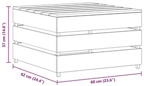 Mesas de paletes para jardim 2 pcs pinho impregnado