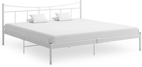 vidaXL Estrutura de cama metal 200x200 cm branco