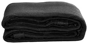 Tapete de campismo para tenda PEAD 400x400 cm preto