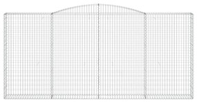 Cesto gabião arqueado 400x30x180/200 cm ferro galvanizado