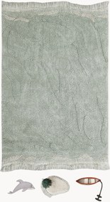 Tapetes infantis laváveis em algodão Waves, conjunto de 4