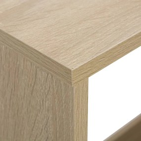Mesa de bar com 2 tampos carvalho 130x40x120 cm