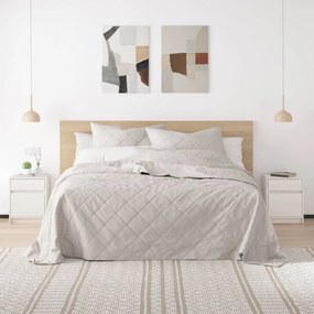 vidaXL Mesa de cabeceira 40x31x50 cm madeira de pinho maciça branco