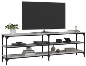Móvel para TV 160x30x50 cm derivados de madeira cinzento sonoma