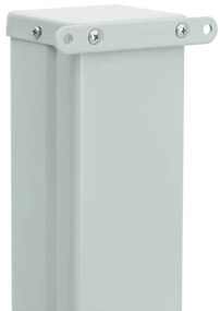 Toldo lateral retrátil para pátio 100x300 cm cinzento
