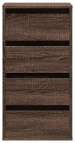 Cómoda com 4 Gavetas - 40x41x76 cm - derivados de madeira - carvalho c