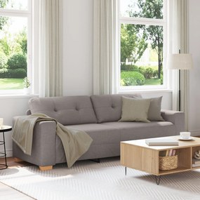 Sofá de 3 Lugares vidaXL Taupe 180 cm em Tecido