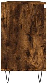 Armário casa de banho 65x33x60 cm madeira carvalho fumado