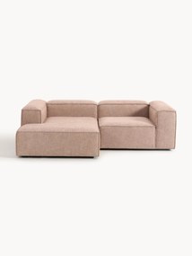 Sofá de canto modular em mistura de linho Lennon (3 lugares)