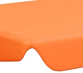Toldo suplente p/ baloiço de jardim 150/130x105/70 cm laranja
