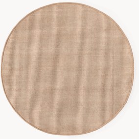 Tapete redondo de lã artesanal Amaro