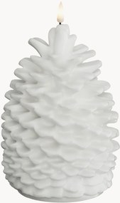 Vela LED artesanal com aspeto de chama real Pine Cone, Alt 19 cm