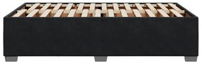 Estrutura de cama sem colchão 120x190 cm Veludo preto