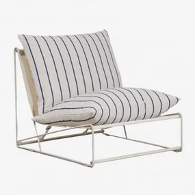 Módulo Central Para Sofá Modular De Jardim Amaro Tapioca Bege - Azul- Marinho - Sklum