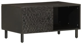 Mesa de centro 80x50x40 cm madeira de mangueira maciça preto