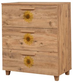 Cômoda Leva Gravis – Pinho Atlântico – 80 cm x 95 cm x 43 cm