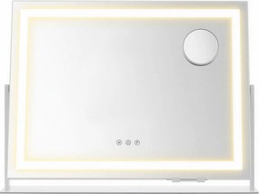 Espelho de maquilhagem com controlo tátil 10 x 62,5 x 45,8 cm, intensidade regulável, espelho de maquilhagem com iluminação branco 