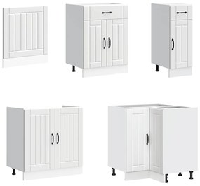 11 peças armário de cozinha conjunto Lucca branco