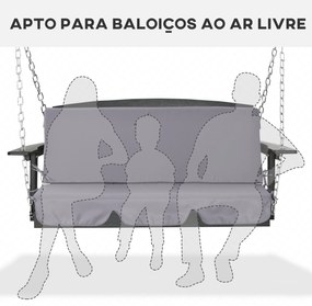 Almofada para Baloiço de 2 Peças 130x45x5 cm Almofada para Baloiço de