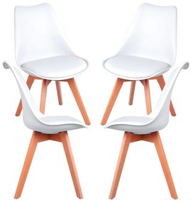 Pack 4 Cadeiras Synk Basic - Branco