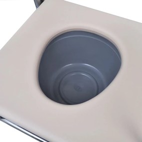 Cadeira sanitária aço preto