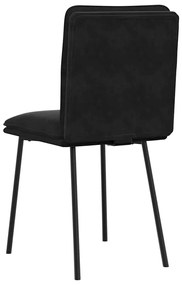 Cadeiras de jantar 2 pcs veludo preto