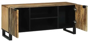 Armário de TV , 105 x 33,5 x 46 cm, feito de madeira de mangueira e ma