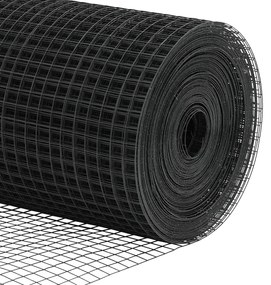 Conjunto de Postes de Cerca Cinza Conjunto de 2 Cinza Metal